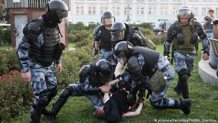 На акции протеста 27 июля в Москве
