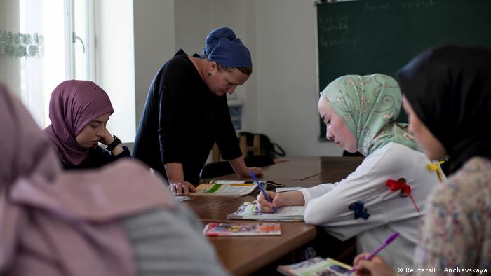 Women of the Pankisi Gorge in English classes 