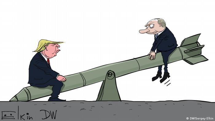 DW Karikatur - INF-Vertrag offiziell beendet (DW/Sergey Elkin)