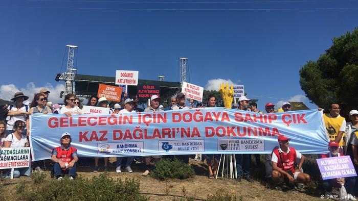 Türkei Canakkale | Proteste im Ida-Gebirge gegen eine Goldmine