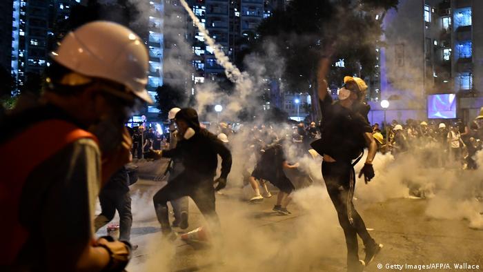 Proteste in Hongkong (Getty Images/AFP/A. Wallace)