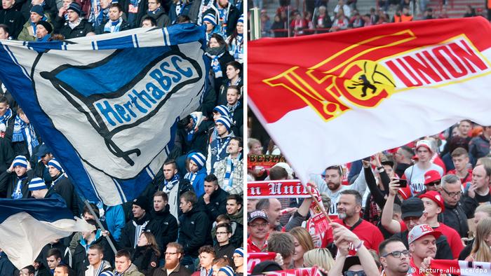 Hertha Berlin and Union Berlin fans (picture-alliance/dpa)