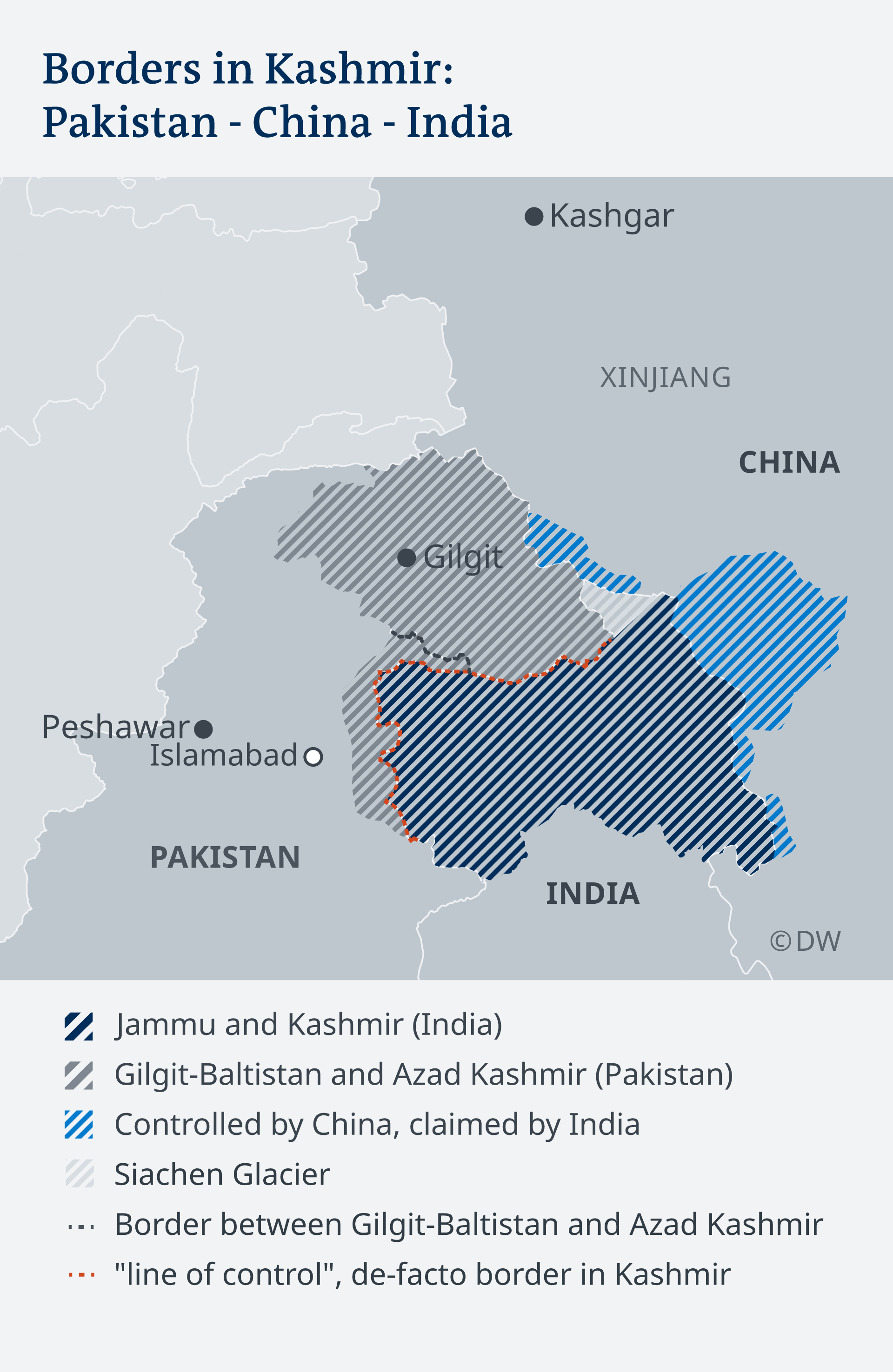 Karte Grenzgebiete Kaschmir EN