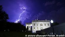 USA Washington Weißes Haus Gewitter