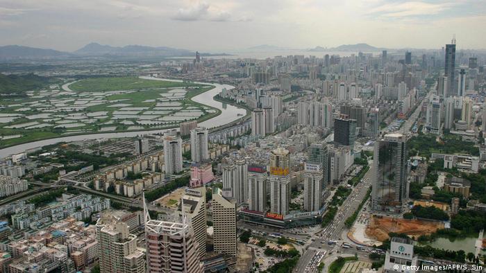 China Stadt Shenzhen Skyline