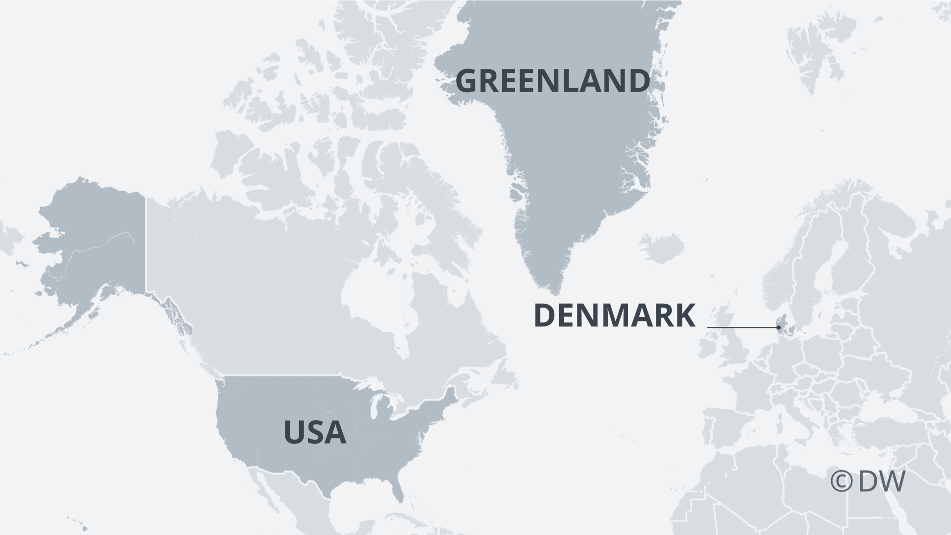 Infografik Karte USA-GrÃ¶nland-DÃ¤nemank EN