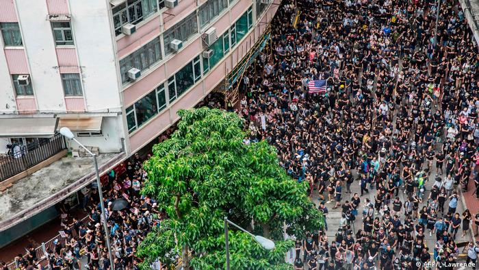 Hongkong Victoria Park Demonstration und Proteste (AFP/I. Lawrence)