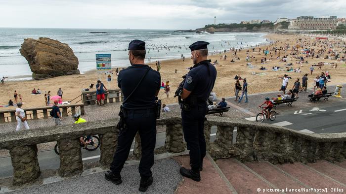 Frankreich Biarritz Sicherheitsvorkehrungen vor G7 Treffen (picture-alliance/NurPhoto/J. Gilles)