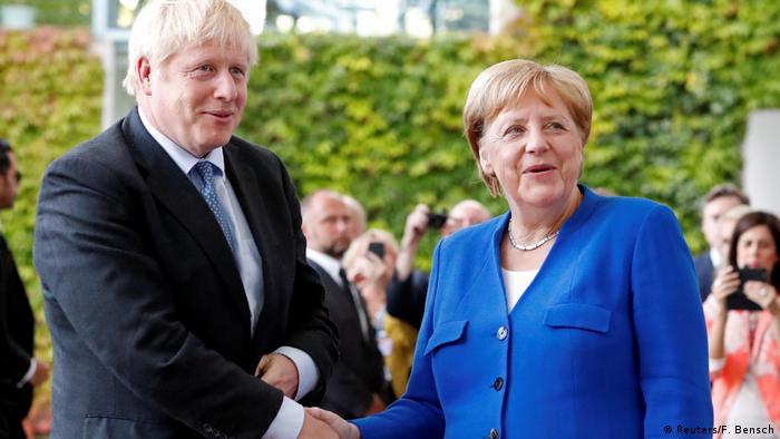 Berlin, Angela Merkel trifft Boris Johnson (Reuters/F. Bensch)