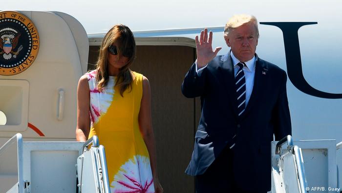 Frankreich G7-Gipfel in Biarritz | Donald Trump und seine Frau Melania Trump (AFP/B. Guay)