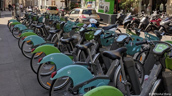 Bicicletas elétricas de aluguel em Paris
