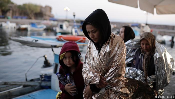 Die Lage der Flüchtlinge auf Lesbos (DW/D. Tosidis)
