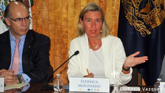 Federica Mogherini in Mexiko (EU/Rocio Vazquez)