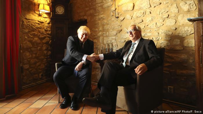 Jean-Claude Juncker dhe Boris Johnson në Luksemburg