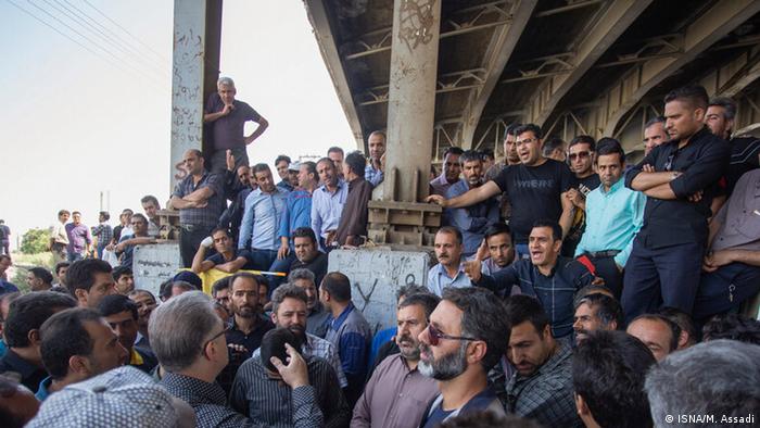 Iran Arak| Protest von Arbeitern von Hepco