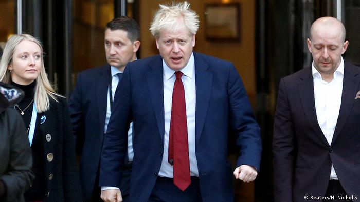 Großbritannien Boris Johnson beim Parteikongress in Manchester (Reuters/H. Nicholls)