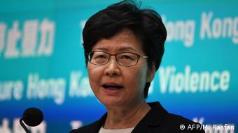 Hongkang PK Regierungschefin Carrie Lam (AFP/M. Rasfan)