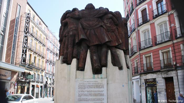 Monument in Madrid to leftist activists killed by Franco's supporters 