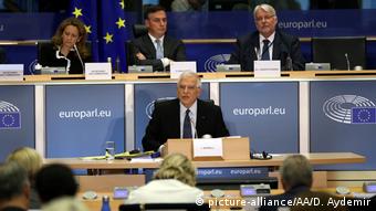 Жозеп Боррель на слушаниях в Европарламенте