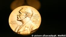 Symbolbild Nobelpreis | Medaille mit dem Konterfei von Alfred Nobel