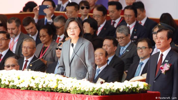 Taiwan Nationalfeiertag | Feier in Taipeh | Tsai Ing-wen, Präsidentin (Reuters/E. Lam)