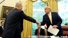 USA Liu He und Donald Trump in Washington