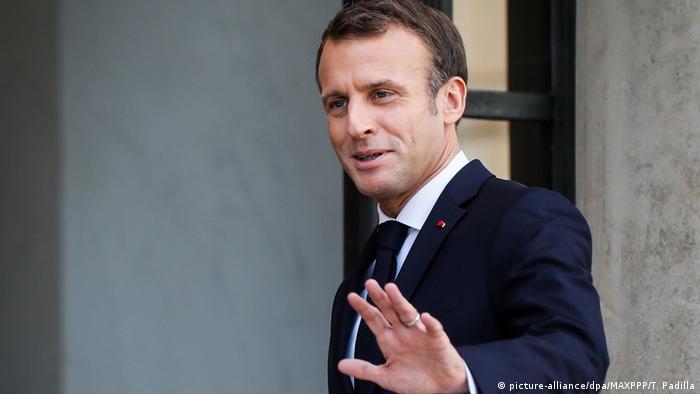 Frankreich Paris | Emmanuel Macron (picture-alliance/dpa/MAXPPP/T. Padilla)