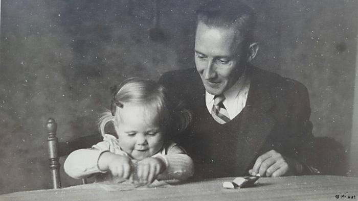 Георг Гляйс со старшей дочерью Утой
