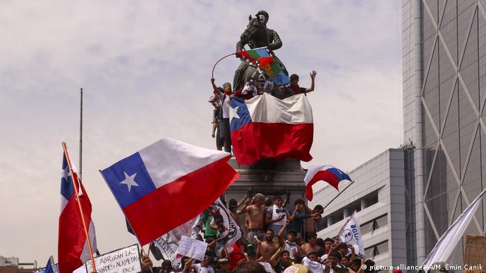 Protestas en Santiago de Chile. (23.10.2019).