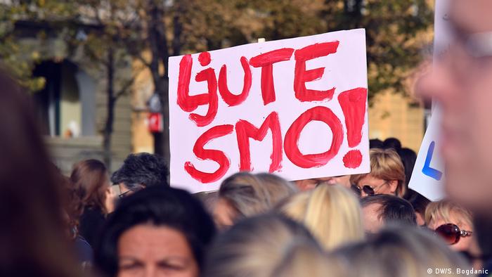 Kroatien Frauenproteste in Zagreb (DW/S. Bogdanic)