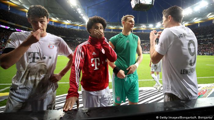 Bayern's players after the loss to Frankfurt (Getty Images/Bongarts/A. Bongarts/)