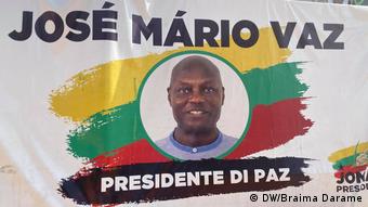 Poster des scheidenden Präsidenten von Guinea-Bissau José Mário Vaz