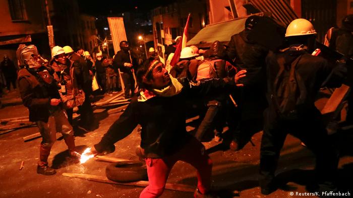 Bolivien Protest (Reuters/K. Pfaffenbach)