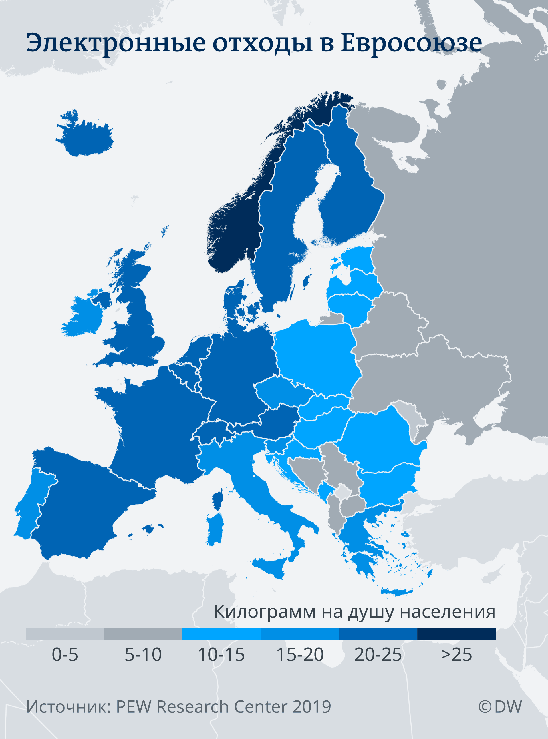 Электромусор в ЕС. Инфографика