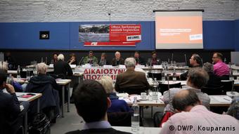 Η συζήτηση στην αίθουσα συνεδριάσεων του κόμματος Η Αριστερά στο Ράιχσταγκ