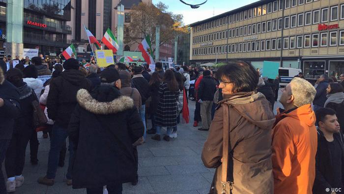 Köln Iraner demonstrieren für Menschenrechte im Iran