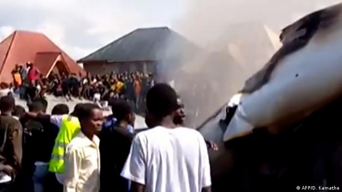 DR Kongo Goma Flugzeugabsturz 