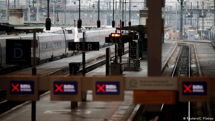 Tracks are seen at the Gare de Lyon railway station in Paris
