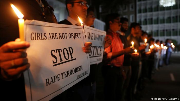 Indien Protest gegen der Vergewaltigung einer Studentin in New Delhi (Reuters/A. Fadnavis)