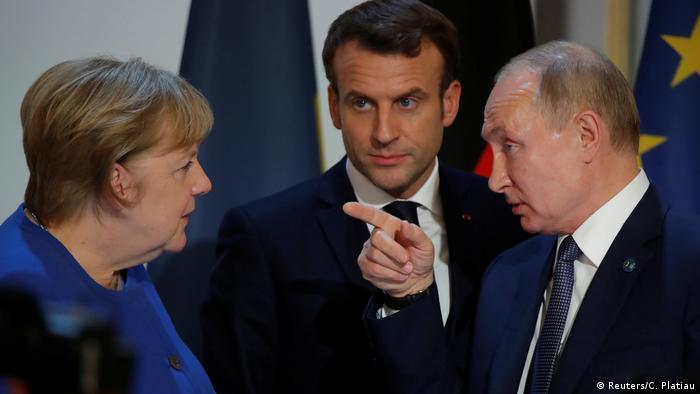 Paris Ukraine-Gipfel Merkel Putin