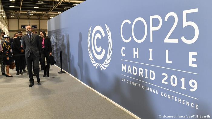 Spanien UN-Klimakonferenz 2019 COP 25 l Logo (picture-alliance/dpa/T. Brégardis)