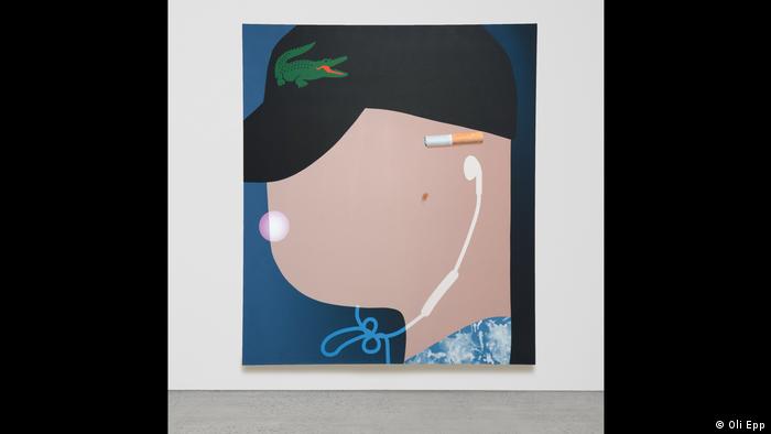 Oli Epp, Big Croc, picture of a featureless head with a cap and a cigarete stuck behind an ear (Oli Epp
)