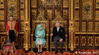 Großbritannien Parlamentseröffnung in London durch die Queen (Reuters/J. Hill)