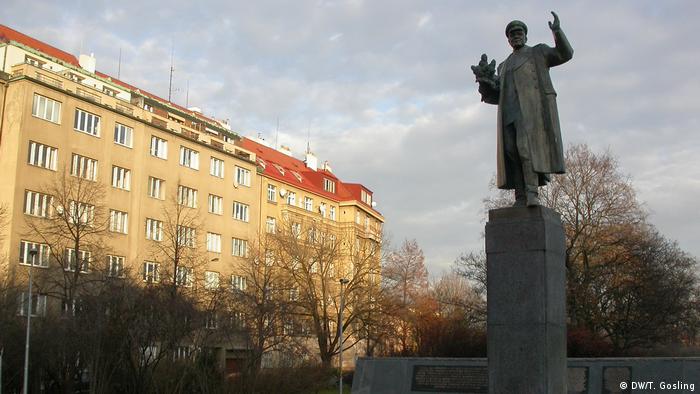 A statue of Soviet Marshall Ivan Konev in Prague, Czech Republic