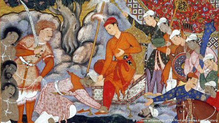 16. Jahrhundert | The Hamzanama or Dastan-e-Amir Hamza, Adventures of Amir Hamza (picture-alliance/dpa/CPA Media/Pictures From History)