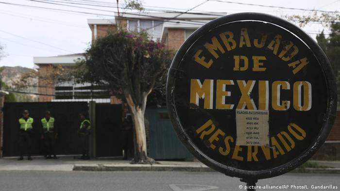 La embajada de México en La Paz.