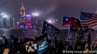 Hong Kong Marks New Year With Anti-Government Protests 2020 (Getty Images/A. Kwan)