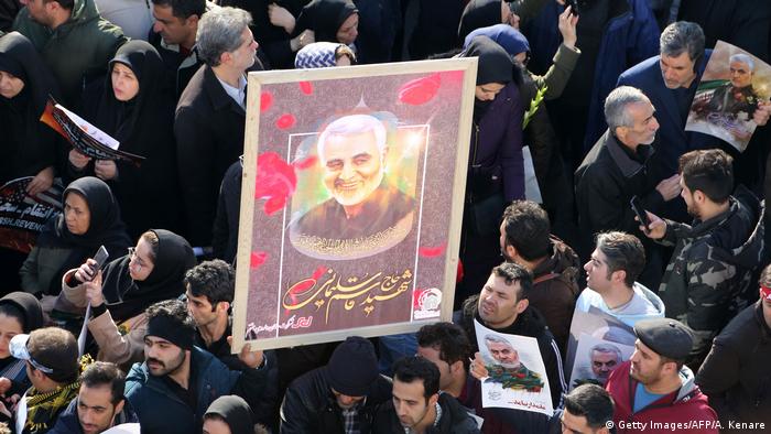 Protestas en Teherán por el asesinato de Soleimani por parte de EE. UU. (6.01.2020).