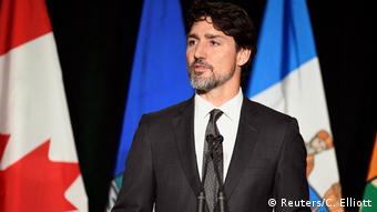 Kanada Trauer um die Opfer des Flugzeuabsturzes in Edmonton - Premierminister Justin Trudeau (Reuters/C. Elliott)