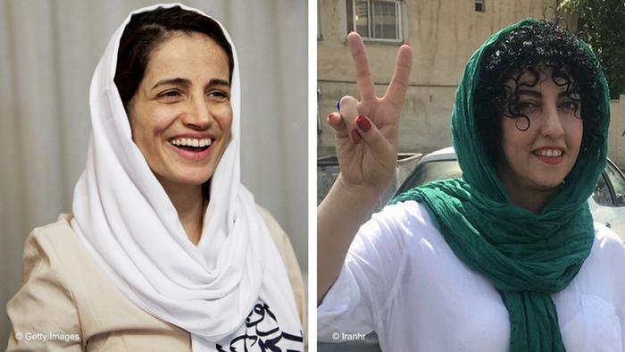 Kombobild Iran - Nasrin Sotoudeh und Narges Mohammadi